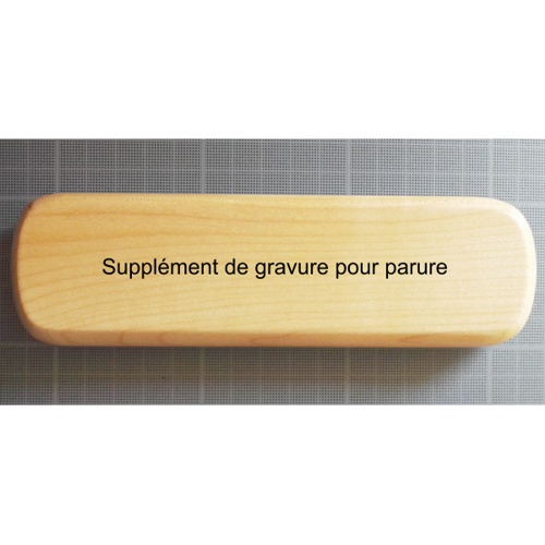 Supplément gravure écrin bois